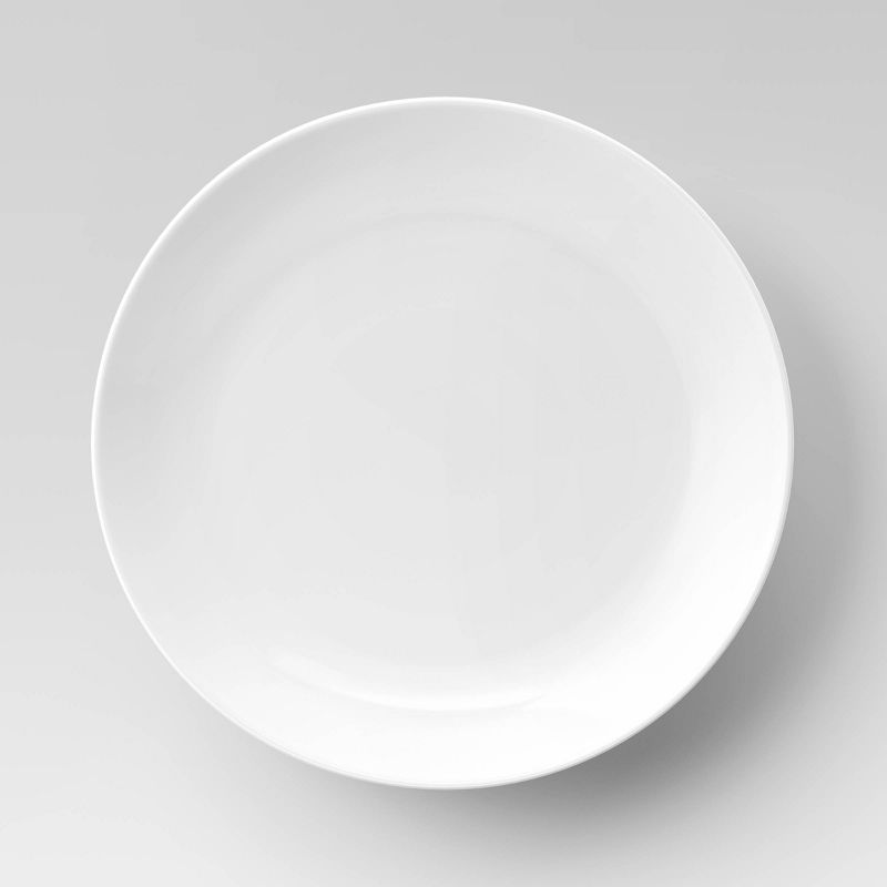 Photo 1 of 11" Porcelain Dinner Plate White - Threshold™ 4 pieces total 

