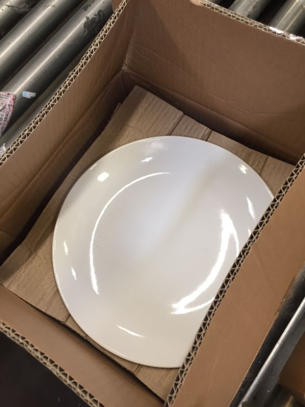 Photo 2 of 11" Porcelain Dinner Plate White - Threshold™ 4 pieces total 

