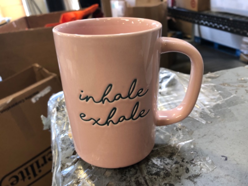 Photo 2 of 16oz Stoneware Inhale Exhale Mug - Room Essentials --- Pack of 2