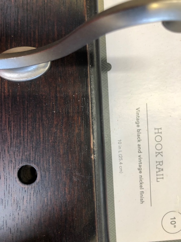 Photo 1 of 10" 3-Scroll Hook Rack -Vintage Black/Nickel - Threshold™