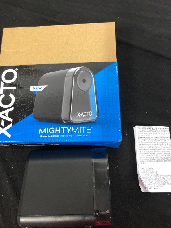 Photo 2 of X-ACTO Mighty Mite Electric Pencil Sharpener with Pencil Saver & SafeStart Motor