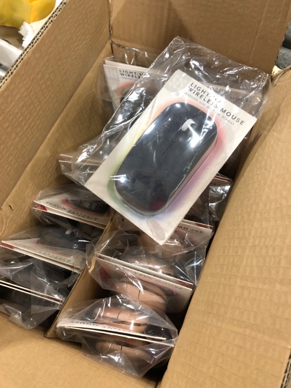 Photo 1 of box of light up wireless mouse's 24 count