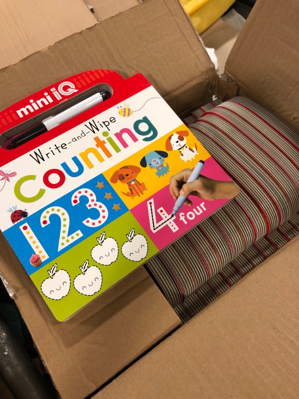 Photo 1 of box of mini iq write and wipe counting