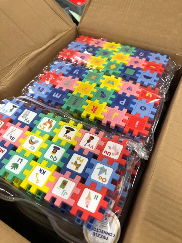 Photo 2 of box of kids learning puzzle connectors 