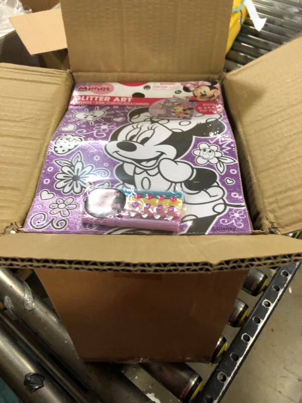 Photo 1 of box of mini mouse glitter art