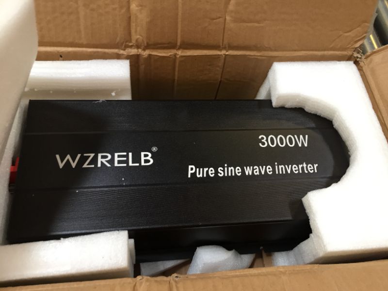 Photo 2 of WZRELB 3000W Pure Sine Wave Solar Power Inverter 24VDC to 120VAC 60Hz Power Converter LED Display 
