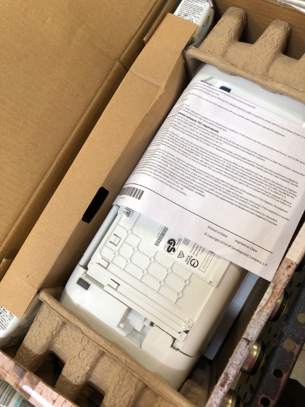Photo 1 of HP DeskJet 3755 Compact All-in-One Wireless Printer, HP Instant Ink, Works with Alexa - Blue Accent (J9V90A)
