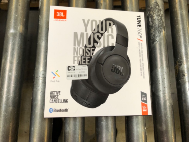 Photo 6 of JBL Tune 760 Noise Canceling Over-Ear Bluetooth Wireless Headphones - Black

