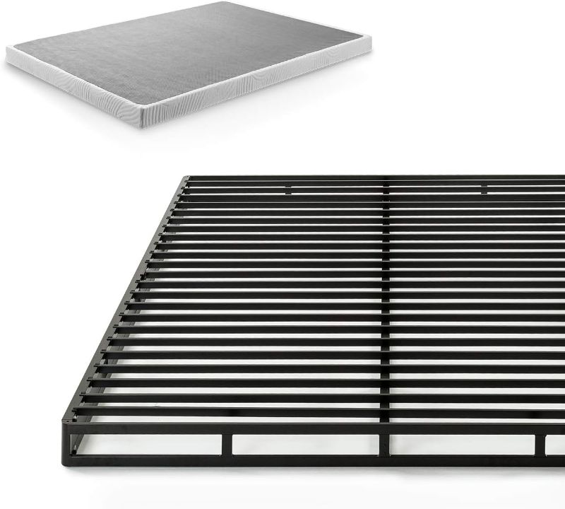 Photo 1 of ZINUS Quick Lock Metal Smart Box Spring / 4 Inch Mattress Foundation / Strong Metal Structure / Easy Assembly, Queen
