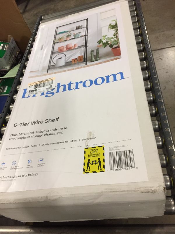 Photo 2 of 5 Tier Wire Shelving - Brightroom™
(BRAND NEW FACTORY SEALED)
