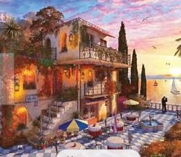 Photo 1 of 1000 Pc Mediterranean Romance Jigsaw Puzzle