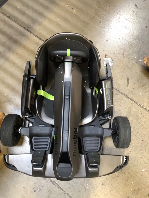 Photo 2 of ***SOLD FOR PARTS ONLY***Segway Ninebot Electric GoKart Pro and Gokart Bundle, Outdoor Race Pedal Go Karting Car for Kids and Adults, Adjustable Length and Height, Ride On Toys ------------ MISSING BACK WHEEL AND AXLE ------------ MISSING POWER CHORD