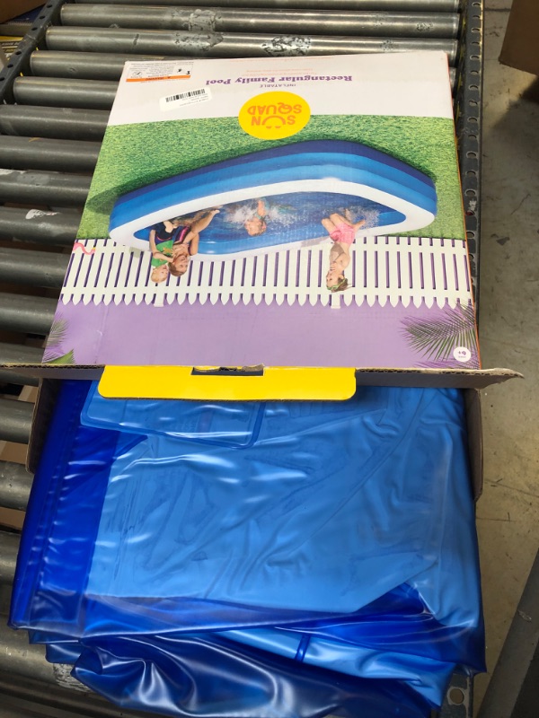 Photo 2 of 10 X 22 Deluxe Rectangular Family Inflatable Above Ground Pool - Sun Squad