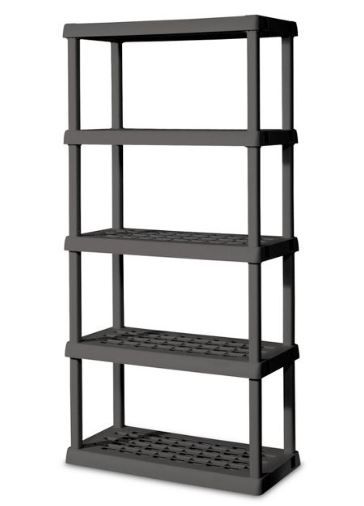 Photo 1 of  Sterilite Flat Storage Shelves Gray