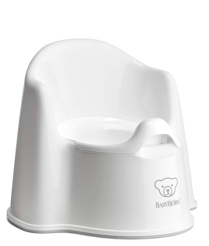 Photo 1 of BabyBjörn Potty Chair, White/Grey
