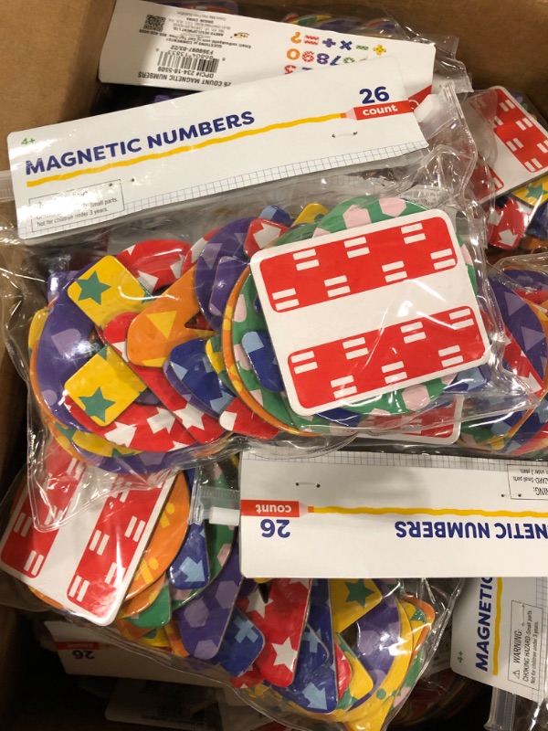 Photo 2 of box of kids magnetic numbers