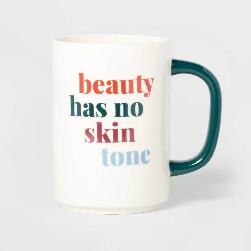 Photo 1 of 2 PACK 16oz Stoneware Beauty Has No Skin Tone Mug - Room Essentials
