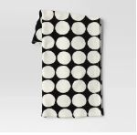 Photo 1 of 2 ------- Dots Printed Plush Throw Blanket Black/Ivory - Room Essentials
