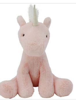 Photo 1 of 2 --------Animal Adventure Eunice Unicorn Pink Stuffed Animal ---- NEEDS CLEANING