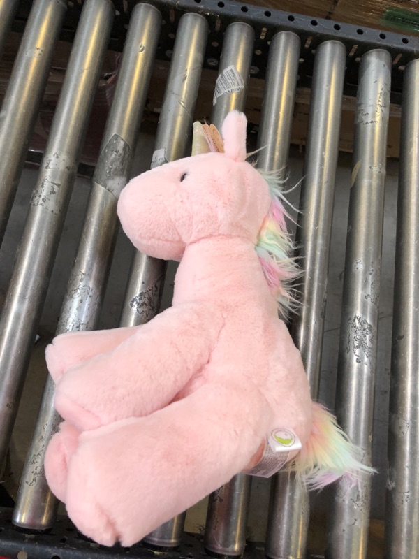 Photo 4 of 2 --------Animal Adventure Eunice Unicorn Pink Stuffed Animal ---- NEEDS CLEANING