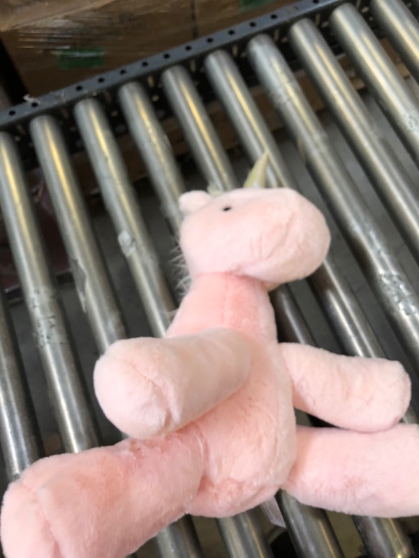 Photo 2 of 2 --------Animal Adventure Eunice Unicorn Pink Stuffed Animal ---- NEEDS CLEANING