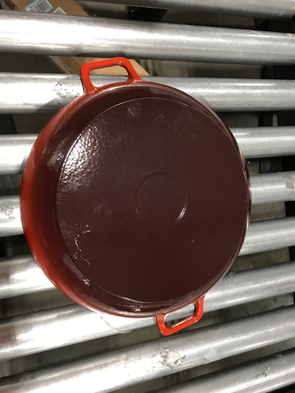 Photo 4 of Amazon Basics Enameled Cast Iron Covered Casserole Skillet