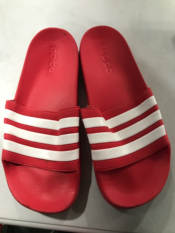 Photo 2 of adidas Men's Beach & Pool Shoes 9 Scarlet/White/Scarlet