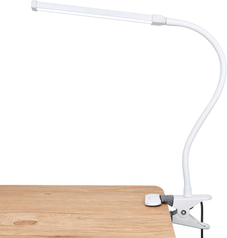 Photo 1 of Limited-time deal: LEPOWER Led Clip on Lamp / Reading Light with Gooseneck 5W Piano Light Color Temperature Changeable Clip Light (White) 