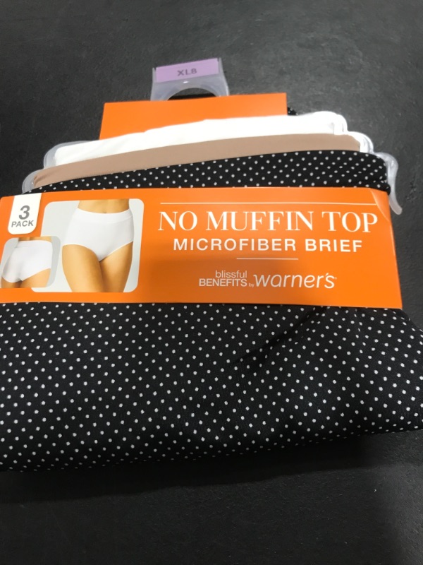 Photo 2 of Blissful Benefits by Warner S® Women S No Muffin Top Brief 3-Pack
SIZEXL/8