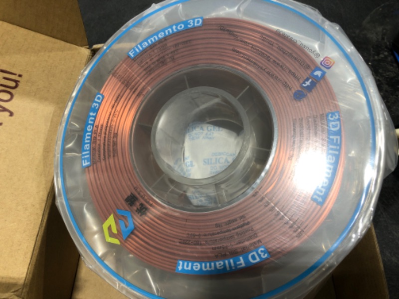 Photo 2 of  Silk PLA Filament 1.75mm, Silk COPPER 3D Printer Filament Dichromatic 1kg - PolyLite Dual Color Shiny PLA Filament 3D Printer 