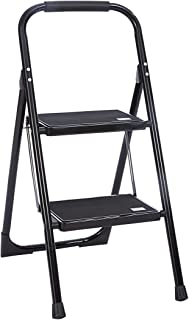 Photo 1 of 2 Step Ladder, Step Stool Ergonomic Folding Step Stool with Wide Anti-Slip Pedal Sturdy Step Stool for Adults Multi-Use for Household, Kitchen, Office Step Ladder Stool
