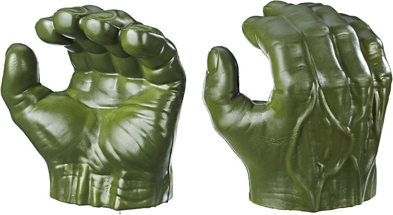 Photo 1 of Avengers Marvel Hulk Gamma Grip Fists Roleplay Toy, Includes 2 Gamma Grip Fists, Design Inspired by Marvel Comics, for Kids Ages 4 and Up 