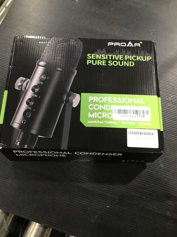 Photo 1 of Microphone for Podcast, PROAR USB Microphone Kit for Phone, PC/Micro/Mac/Android,Professional Plug&Play Studio Microphone with Stand for Gaming, Online Chatting, Videos, Voice Overs, Streaming