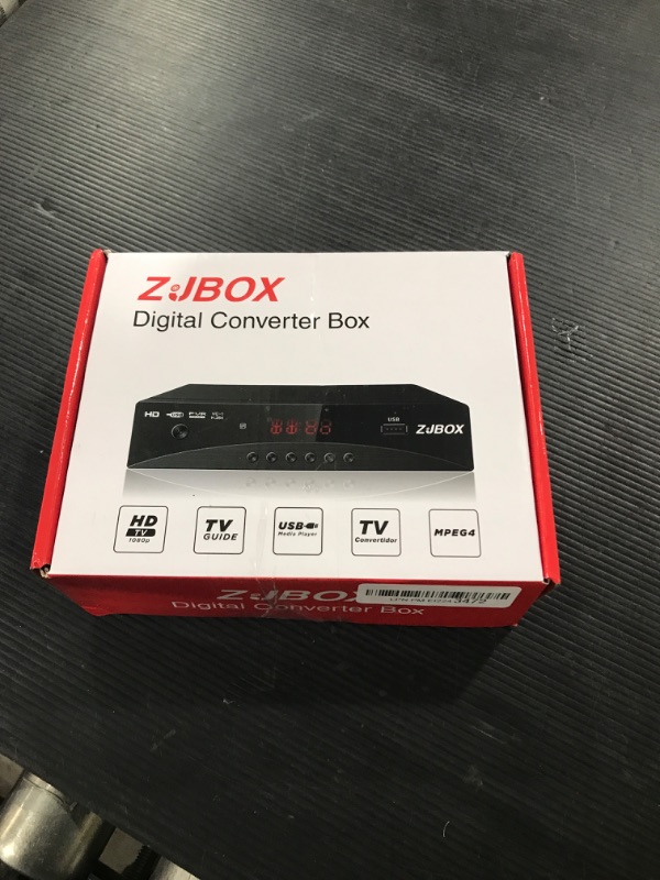 Photo 2 of Digital TV Converter Box, ATSC Cabal Box - ZJBOX for Analog HDTV Live1080P with TV Recording&Playback,HDMI Output,Timer Setting TV Tuner Function Set Top Box Digital Channel Free