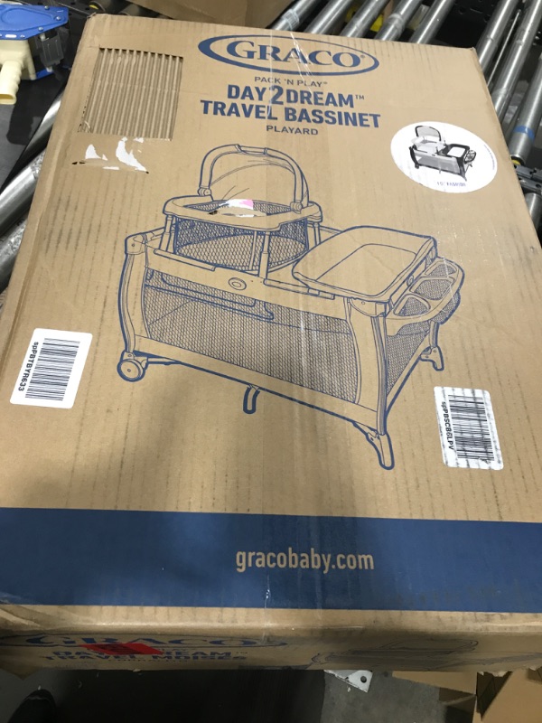 Photo 2 of Graco Pack 'n Play Day2Dream Travel Bassinet Playard | Features Portable Bassinet, Diaper Changer, and More, Lo, Lo