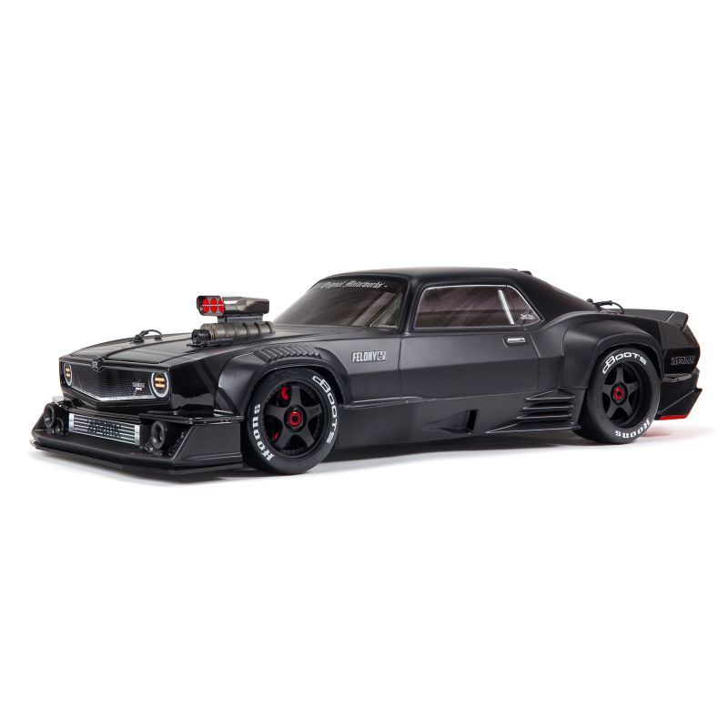 Photo 1 of SOLD FOR PARTS ONLY, ARRMA 1/7 FELONY 6S BLX STREET BASH ALL-ROAD MUSCLE CAR RTR (READY-TO-RUN TRANSMITTER AND RECEIVER INCLUDED, BATTERIES AND CHARGER REQUIRED), BLACK, ARA7617V2T2 REMOTE DOES NOT WORK
