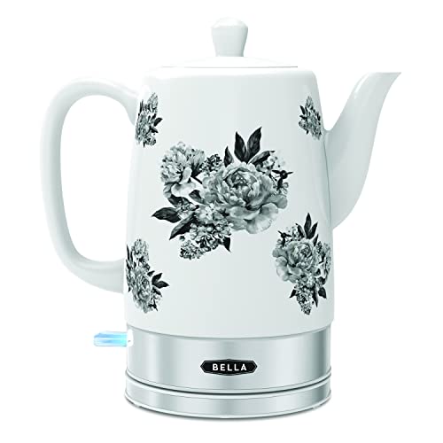 Photo 1 of BELLA 1.5L Electric Ceramic Kettle, Black Floral
