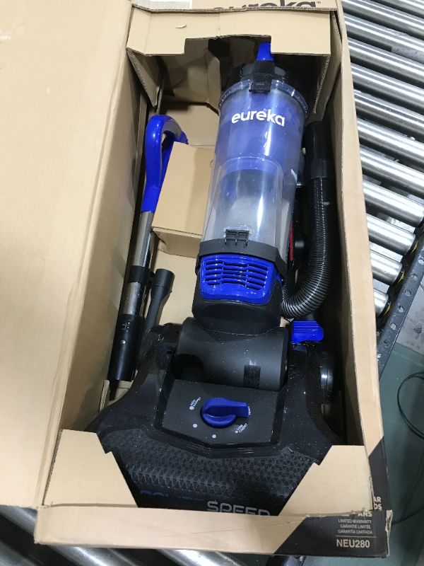 Photo 2 of Eureka Lightweight Powerful Upright Vacuum Cleaner for Carpet and Hard Floor, PowerSpeed, New Model Blue,black/New Model Vacuum Cleaner