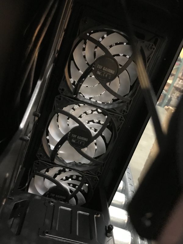 Photo 1 of ASUS TUF Gaming GT301 Mid-Tower Compact Case for ATX Motherboards with honeycomb Front Panel, 120mm AURA Addressable RBG fans, headphone hanger, and 360mm radiator support, 2 x USB 3.2 TUF GT301 Case