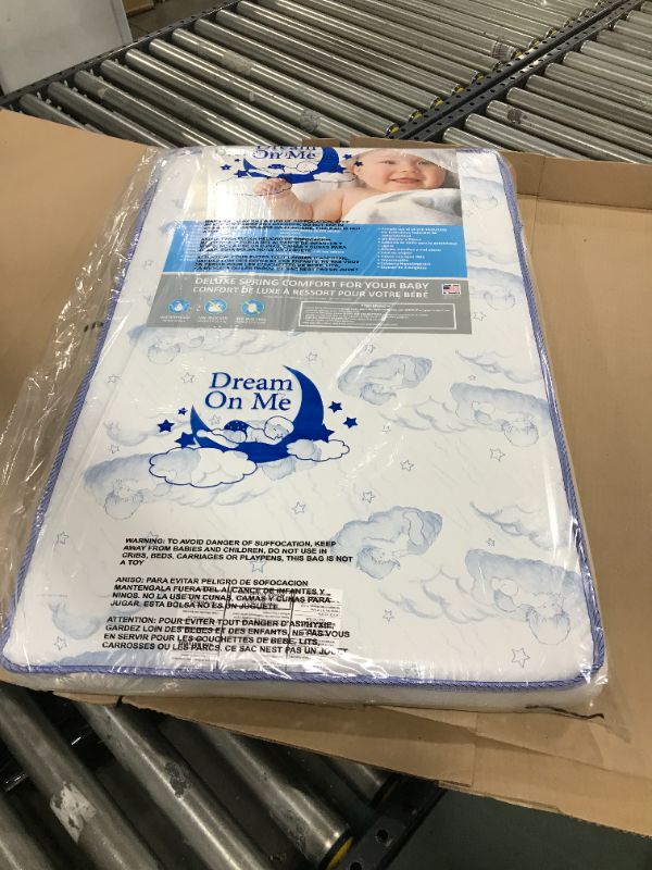 Photo 2 of Dream On Me 2-In-1 Breathable 3" Spring Coil Mini/Portable Crib Mattress

