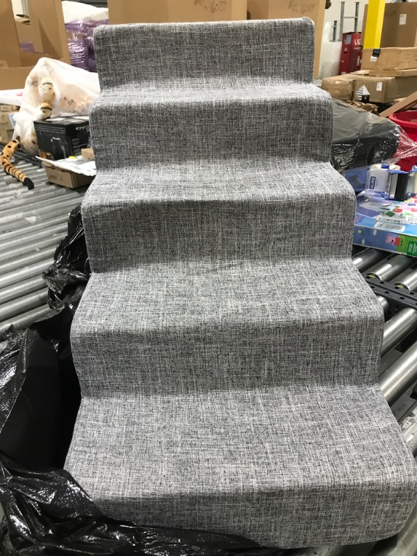 Photo 2 of  tall pet stairs in gray