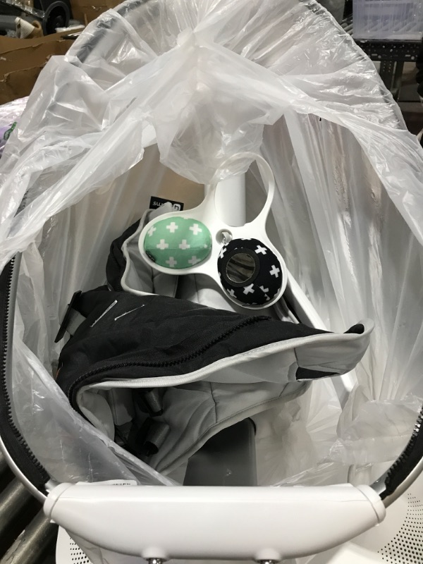 Photo 2 of 4moms MamaRoo Multi-Motion Baby Swing, Bluetooth Baby Swing with 5 Unique Motions, Black