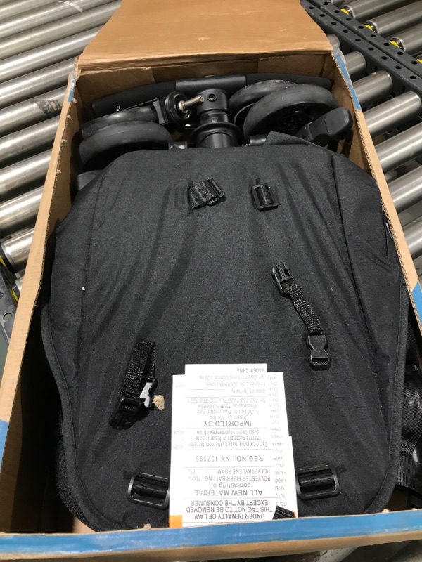 Photo 1 of Dream On Me Lightweight and Compact Coast Rider Stroller with One Hand Easy Fold, Adjustable Handles and Soft Ride Wheels, Black