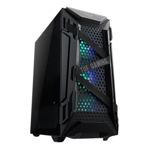 Photo 1 of ASUS TUF Gaming GT301 Tempered Glass ATX Mid-Tower Computer Case - Black
