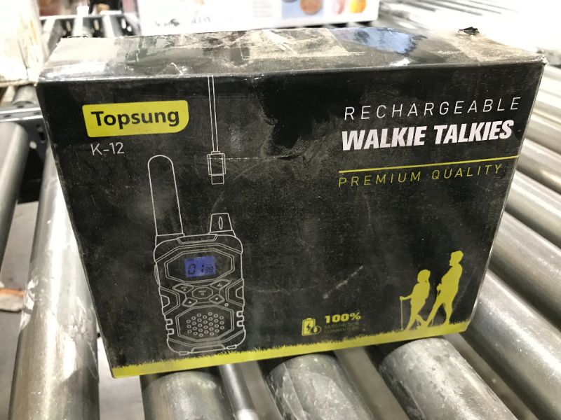 Photo 1 of TOPSUNG RECHARGEABLE WALKIE TALKIES