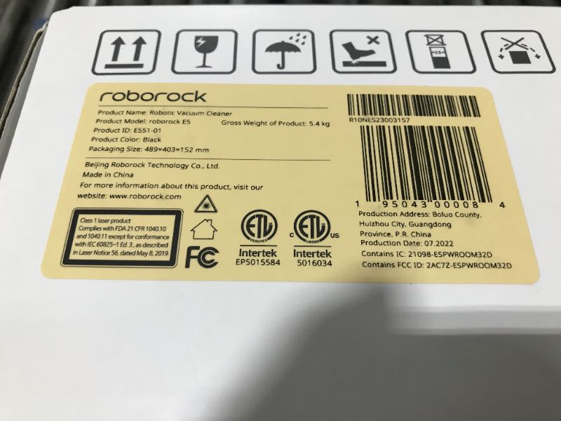 Photo 6 of Roborock E5 Mop Robot Vacuum & Mop - Black
