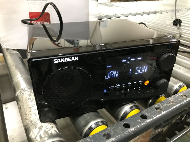 Photo 2 of Sangean WR22BK FM-RBDS/AM/USB Bluetooth Digital Tabletop Radio with Remote