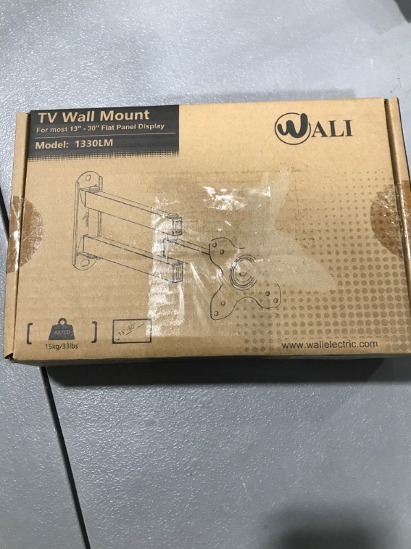 Photo 3 of WALI TV Wall Mount Articulating LCD Monitor Full Motion 15 inch Extension Arm Tilt Swivel for Most 13 to 30 inch LED TV Flat Pan