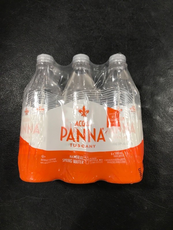 Photo 2 of Acqua Panna Natural Spring Water, 16.9 Fl. Oz. Plastic bottles, Pack of 6 Expires 10/2023 