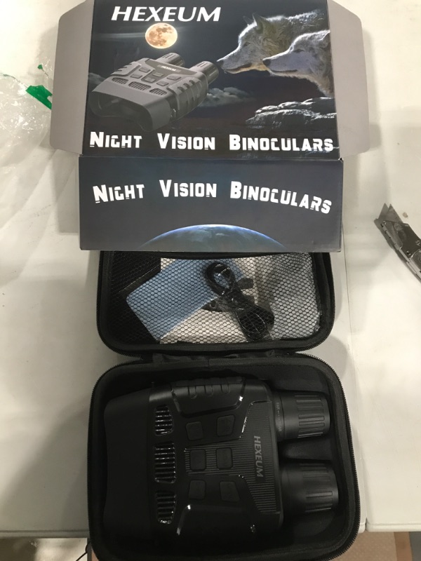 Photo 3 of Night Vision Goggles Night Vision Binoculars for Adults - Digital Infrared Binoculars can Save Photo and Video with 32GB Memory Card Black